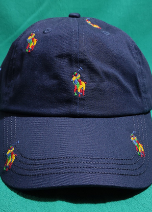 Мульти лого polo ralph lauren кепка , бейсболка