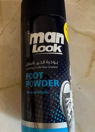 Пудра для ніг man look з ментолом 50 г