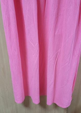 Трикотажное длинное платье.4 фото