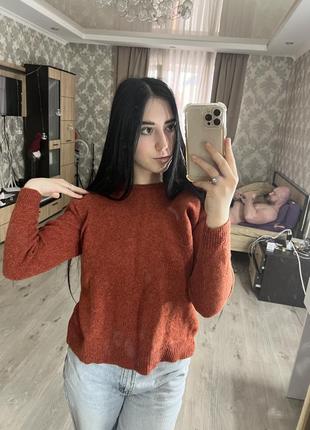 Світер жіночий морквʼяний