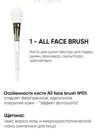 Кисть для макияжа #1 all face brush