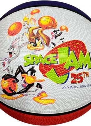 М'яч баскетбольний spalding space jam 25th anniversary tune squad білий, червоний 7 (84687z 7)