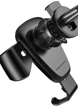 Тримач baseus gravity car mount (metal type) на повітропровід black (suyl-b01)5 фото