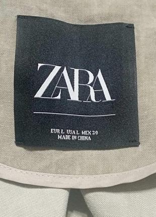 Тренч зі змішаного льону zara8 фото