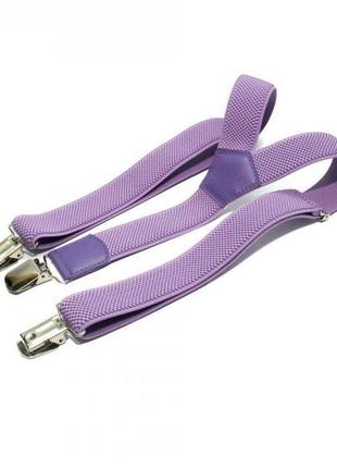 Підліткові підтяжки 80х2,5-3 см gofin suspenders фіолетовий (2000000439730)