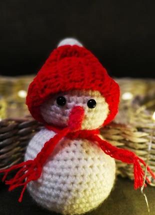 Игрушка снеговик ручной работы4 фото
