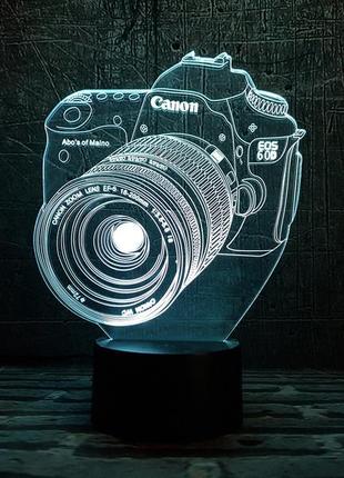 Сменная картинка для ночника-светильника 3d "фотоаппарат"  3dtoyslamp  (2000002616337)