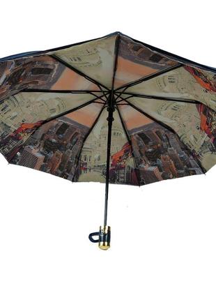 Жіноча парасолька напівавтомат (18301) 99 см bellissimo темно-синя (2000000799162)4 фото
