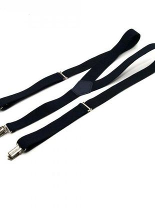 Подтяжки 185х2,5 см gofin suspenders темно-синий (2000001497852)1 фото