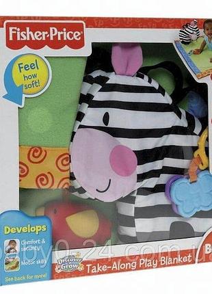 Fisher-price розвивальний килимок 4в1 килимок-подушка-іграшка-ковдра-сумка!!