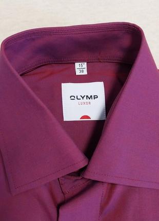 Нова люксова стильна брендова сорочка з відливом olymp luxor2 фото
