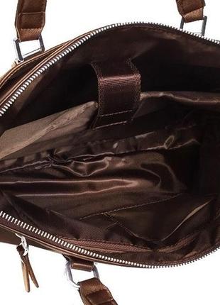 Женский деловой портфель 37,5х28,5х11 см villado коричневый (2000001602300)9 фото
