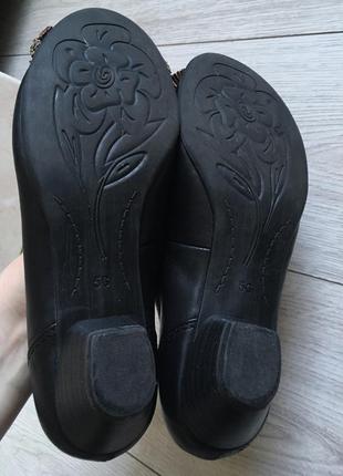 Jana туфлі натуральна шкіра чорні  німеччина оригінал 38 розмір5 фото
