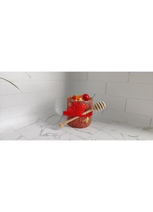 Подарункова оригінальна еко вічка з натурального медового  бджолиного та соєвого воску для дому та декору