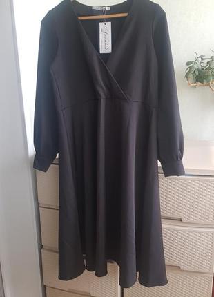 Класична чорна сукня міді annabelle