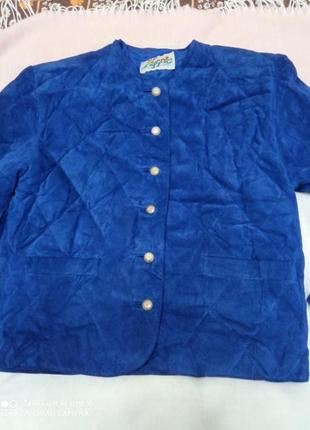 Шикарна вінтажна замшева куртка kippie