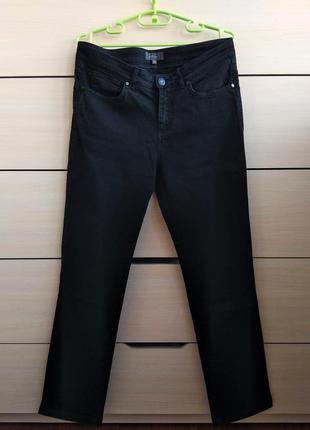 40р. прямые чёрные джинсы m&s