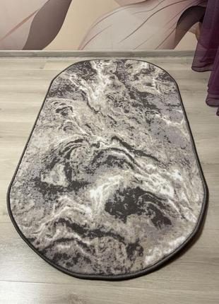 Килим овальний універсальний 0.8х1.5 м epic (основа з гумовими крапками) темн сіро-беж epic 23090690520