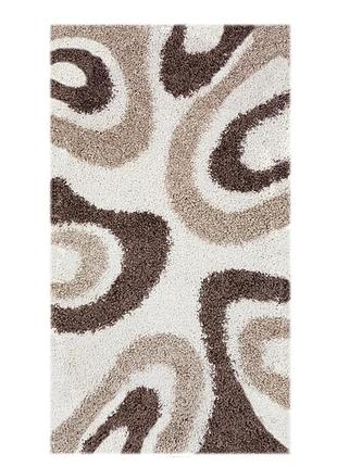 Килим із довгим ворсом 1,2x1,8 м  super lux shaggy. cream 6352a