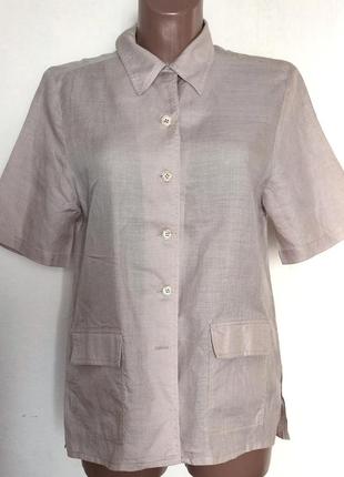 Сорочка жакет  💯 % рами крапива andrea mare франция /552/