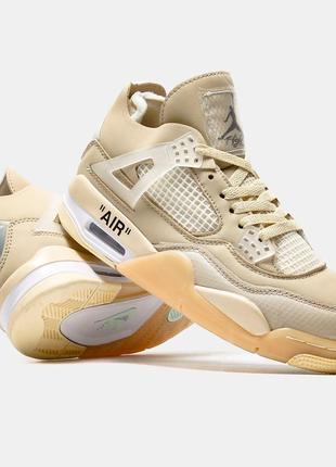 Off-white x air jordan 4 retro sail wmns