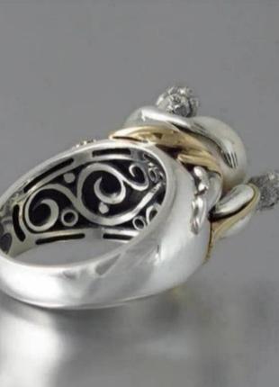 Кільце перстень срібло з перлиною italy кольцо2 фото