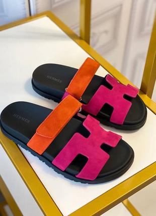 Шльопанці жіночі брендова в стилі togo hermes chypre