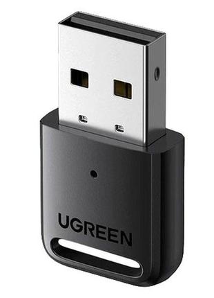 Usb bluetooth-адаптер ugreen bluetooth 5.3 передатчик для компьютера ноутбука black (cm591)