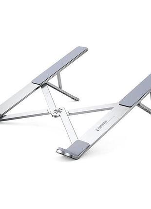 Универсальная подставка для ноутбука ugreen laptop stand 17.3" алюминиевая silver (lp451)