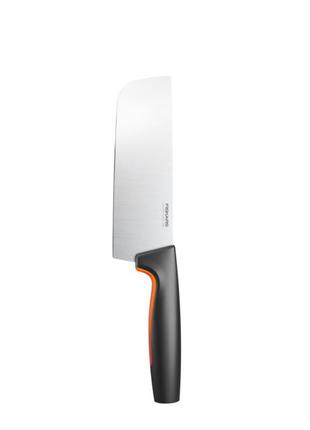 Кухонный нож накири 15,8 см fiskars черный (2000002717409)