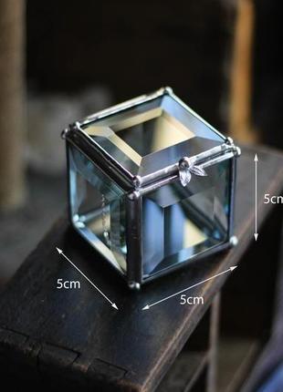 Маленька квадратна скринька мінімалізм 5х5см, глибиною 2,5-4-5см6 фото