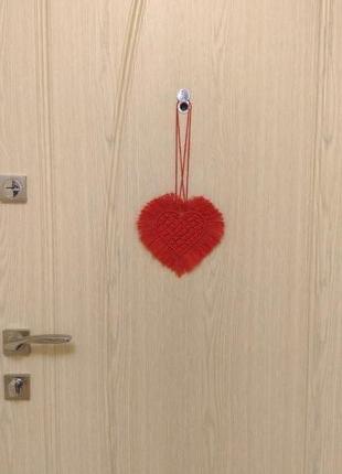 Оригинальное сердце "валентинка" (красный) 3 в 1 - подвеска, подставка, подсвечник1 фото