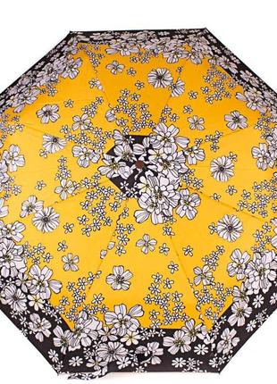 Жіноча складана парасолька напівавтомат airton жовта (2000002841975)