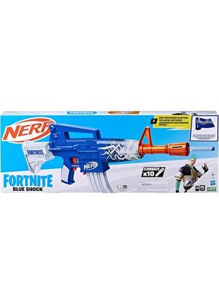 Бластер nerf fortnite blue shock2 фото