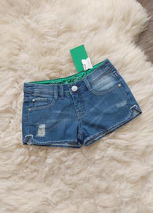 Джинсовые шорты fun&amp;fun (италия) на 9-10 лет