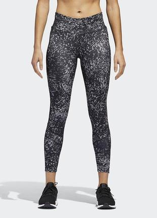 Жіночі лосини легінси тайтси adidas women how we do 7/8 printed running tights