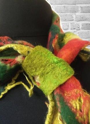 Шийна хустка шарф ′весняний букет′9 фото