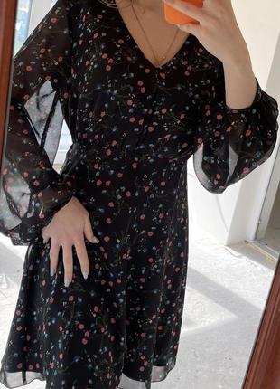 Сукня чорна - шифон