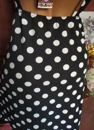 Чорний сарафан у горошок для вагітних від boohoo8 фото