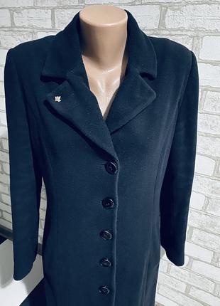 Чёрное кашемировое брендовое пальто zeta evviva кашемир+ шерсть производитель 🇮🇹 италия7 фото