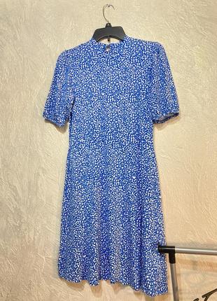 Летнее платье короткий рукав, вискоза
