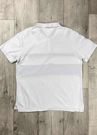 Tommy hilfiger slim fit поло футболка xl размер белая оригинал6 фото