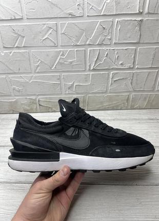 Черные кроссовки сетка дышат nike waffles adidas puma reebok jordan