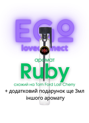 3мл пробник чоловічого парфуму з феромонами ego loveconnect ruby