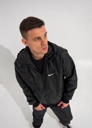 Nike windrunner jacket чорний4 фото