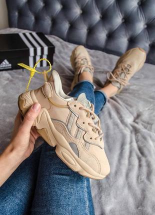 Кросівки adidas ozweego adipren beige nude кросівки