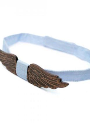 Деревянная галстук-бабочка 14х2,5 см gofin wood деревяный (2000000303000)4 фото