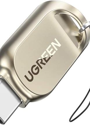 Картридер ugreen usb c устройство чтения карт micro sd тип c tf gold (cm331)