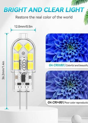 Сток светодиодные лампы cnkeeo g4, 2 вт5 фото