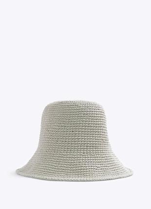 Панама zara crochet bucket hat - m1 фото